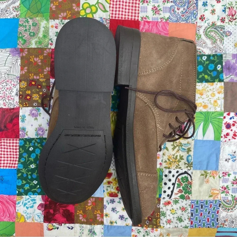 Vintage Laura Scott Suede Ankle Boots - Picture 4 of 5